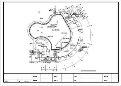 四川某地室内游泳池给排水及电气管路设计图纸