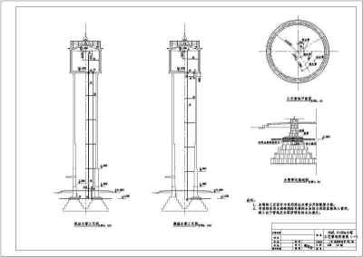 Q=50吨、H=20m水塔标准图给排水安装图