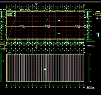 某工厂办公楼厂房传达室设计全套建施图附效果图