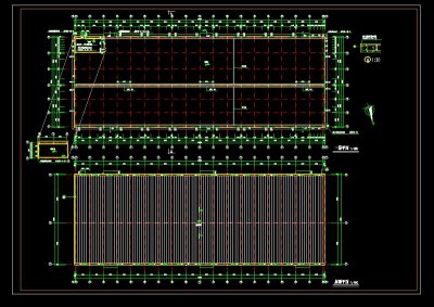 某工厂办公楼厂房传达室设计全套建施图附效果图