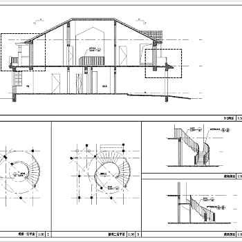 上海某欧式别墅装饰及施工图3D模型