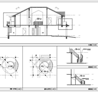 上海某欧式别墅装饰及施工图3D模型