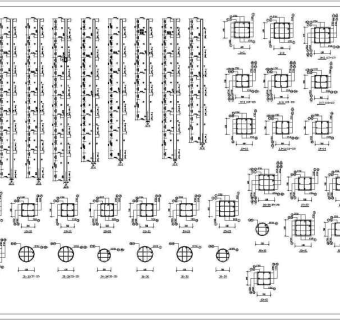 某8层框架结构L型办公楼设计施工图