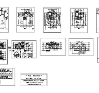 深圳经典独立别墅施工图3D模型