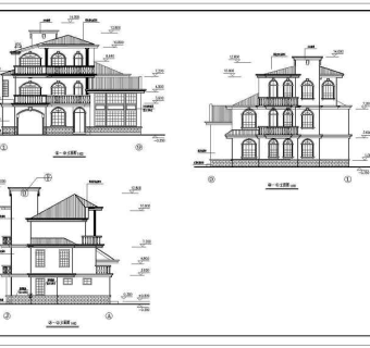某二层小别墅建筑、结构设计施工图