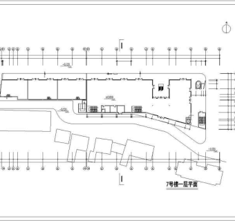 某四层商业中心大楼建筑设计cad施工图带效果图