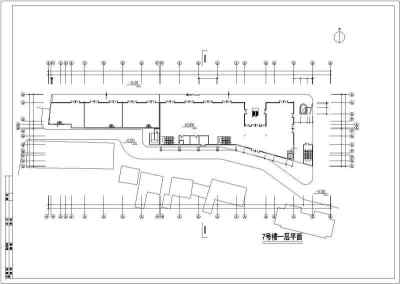 某四层商业中心大楼建筑设计cad施工图带效果图