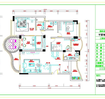 现代中式风格室内装修设计施工图