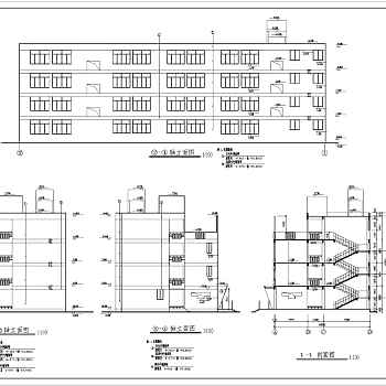 某地多层小学教学楼建筑施工图3D模型