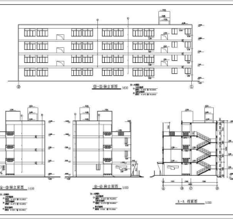 某地多层小学教学楼建筑施工图3D模型