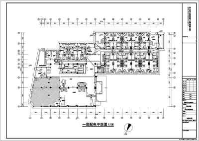 某六层酒店装修电气设计施工图（强电）3D模型