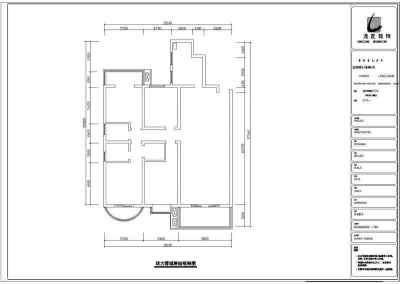 湖南剪力墙结构小餐厅室内装修设计施工图