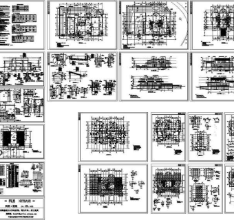 某休闲别墅建筑结构施工图3D模型