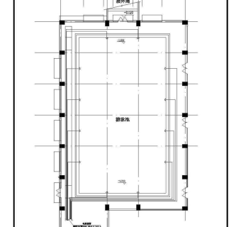 某小区的室内游泳池给排水施工图纸