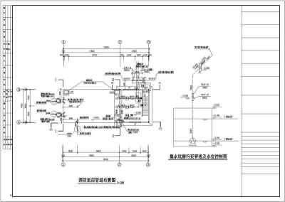 某地小区消防泵房给排水设计施工图3D模型