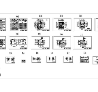 完整豪华欧式别墅施工图3D模型