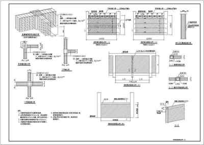 砌体结构工程常用节点构造大样详图3D模型