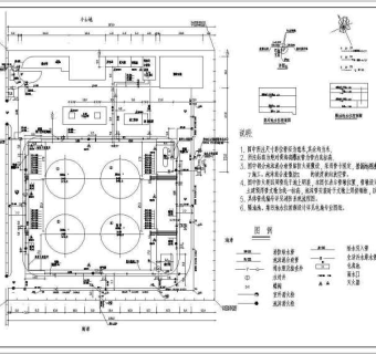 某乙二醇化化工罐区给排水施工图纸