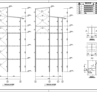 某地钢框架结构办公室结构设计施工图