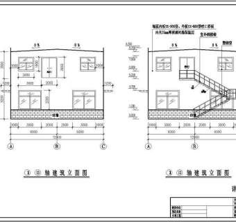 某地上两层钢框架结构设计施工图纸