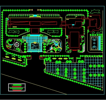 小区景观规划图