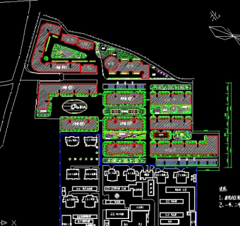 某住宅小区规划总平面图