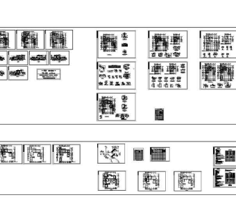 中国古典别墅施工图3D模型