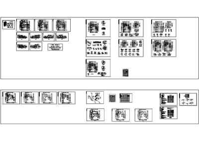 中国古典别墅施工图3D模型