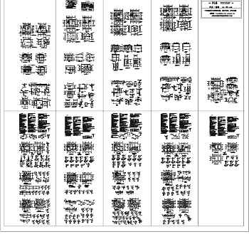 5套别墅建筑结构施工图3D模型