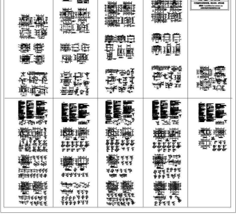 5套别墅建筑结构施工图3D模型