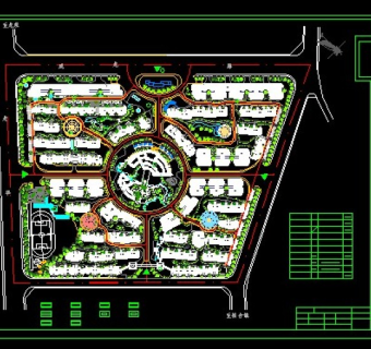 小区规划设计总平面图