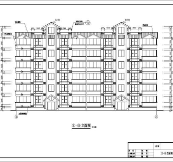 某地多层住宅楼建筑设计施工图