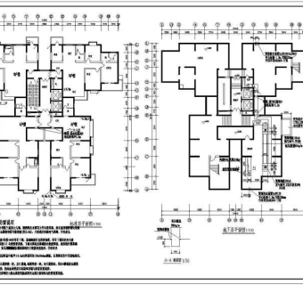 一栋28层框剪结构住宅楼电气设计施工图