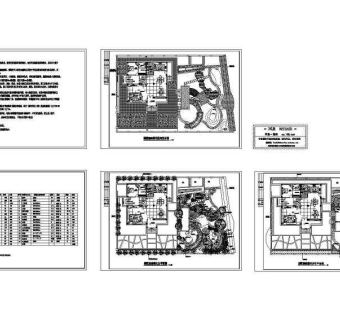 别墅庭院绿化设计图3D模型