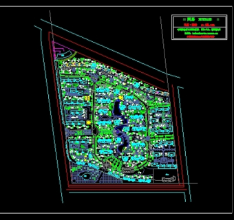 某小区总体规划平面图