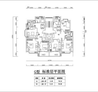 小高层多层住宅cad施工图