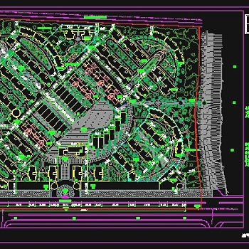 小区景观规划总平面图