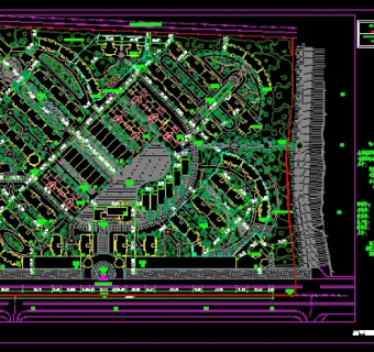 小区景观规划总平面图