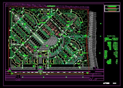 小区景观规划总平面图