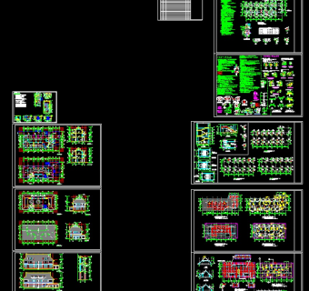 某民族风俗餐厅cad施工设计图纸（含设计说明）