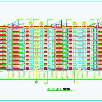 某地多层住宅小区建筑布置及总图布置