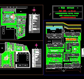 某小区规划绿化总平面图3D模型