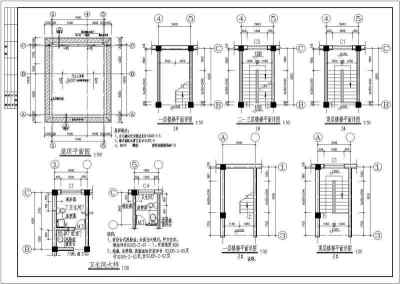 某框架结构私人住宅别墅全套建筑结构施工图