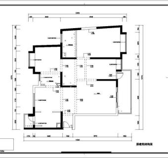 某地三室两厅两卫住宅装修设计施工图纸