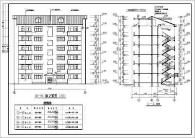 花园小区3#4#多层住宅楼建筑施工图