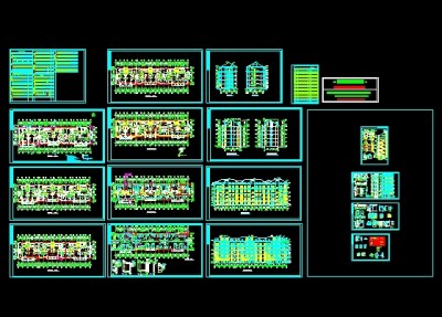 多层住宅建筑全套图
