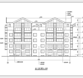 某地多层住宅楼建筑设计施工图