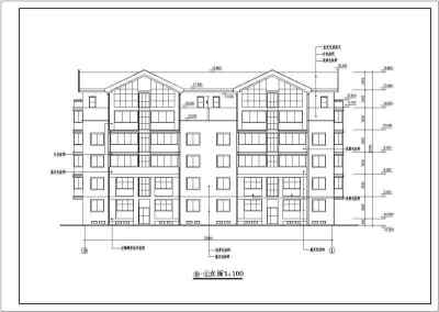 某地多层住宅楼建筑设计施工图