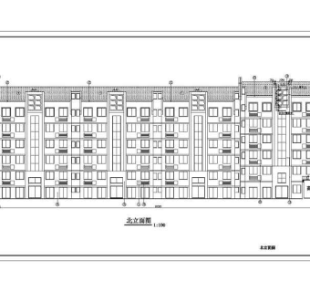 某多层花园住宅楼建筑施工图