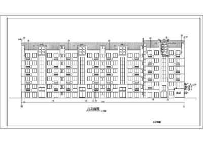 某多层花园住宅楼建筑施工图